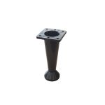 Picior de mobilier reglabil Leziter Boxie 10 cm, plastic negru