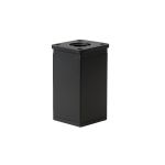 Picior de mobilier Leziter Uni 60 mm, negru, din aluminiu, reglabil