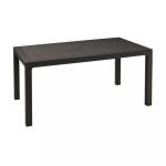 Masă de grădină Curver Melody, grafit, 160,5x94,5 cm, pentru 6 persoane