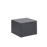 Masă de depozitare pentru perne Curver Claire, grafit, 55,5 x 55,5 cm