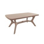 Masă de grădină Curver Baltimore din plastic, cappuccino, 177x100 cm