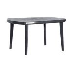 Masă de grădină Curver Elise din plastic, grafit, pentru 6 persoane