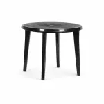 Masă de grădină Curver Lisa din plastic, rotundă 90 cm, grafit