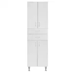 Dulap înalt de baie Leziter Bianca Plus 60, alb lucios, 4 uși și 2 sertare