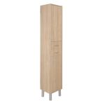 Dulap inalt de baie Leziter Nerva 35, stejar Sonoma, 2 usi si 2 sertare