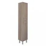 Dulap înalt de baie Leziter Nerva 35 cu 2 uși și 2 sertare, ulm Rauna