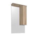 Dulap de baie cu oglindă Leziter Vanessa 55, suspendat, stejar Sonoma, LED