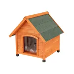 Cușcă pentru câini Leziter Smiley Classic L din lemn, cu ușă cu lamele, 86,5x84x101,5 cm