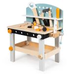Homelux banc de lucru din lemn pentru copii 3+ cu 38 piese, atelier de asamblare