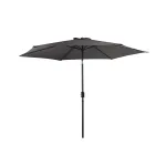 Umbrelă de grădină Leziter Gina gri, 300 cm, cu manivelă și cap înclinat