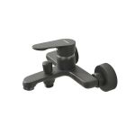 Robinet de umplere cadă Leziter Colly, montaj pe perete, gri GunGrey