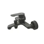 Robinet de umplere cadă Leziter Colly, montaj pe perete, gri GunGrey