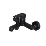 Robinet de umplere cadă Leziter Colly, negru mat, montaj pe perete