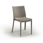 Leziter Scaun de grădină din plastic Pirlo, model cappuccino