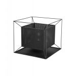 Groapă de foc de grădină Mirpol Moss din oțel vopsit, 50 x 50 cm