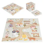 Covor puzzle de joacă Homelux Farm din spumă EVA, 90,5x90,5 cm, 21 piese