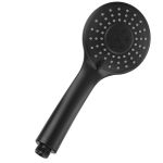 Duș manual Kerra VIOLA, negru mat, 3 funcții, anti-calcar, Ø10 cm