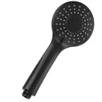 Duș manual Kerra VIOLA, negru mat, 3 funcții, anti-calcar, Ø10 cm
