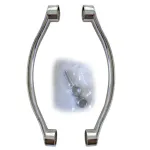 Mâner pentru cabină de duș Kerra UK-13T, finisaj crom, ABS