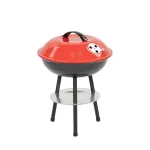 Grătar tip ceainic Leziter pentru grădină, pe cărbuni, cu capac și ventilație, 36 cm