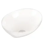 Chiuvetă pe blat Kerra KR-707 din ceramică sanitară albă, 42 cm