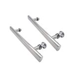 Set mânere cromate pentru cabină de duș Leziter Spirit, ABS, 2 bucăți/pachet