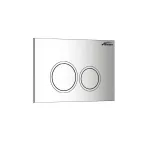 Buton clapetă WC Leziter Roya 082, crom, dublă comandă, 246 x 165 mm
