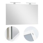 Oglindă de baie Leziter Cube 100, 100x60 cm, montaj pe perete