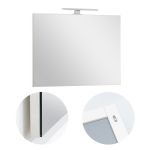 Oglindă de baie Leziter Cube 80, 80x60 cm, montaj pe perete