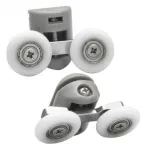 Set 2 role duble superioare Kerra Z1GORGO Z1 pentru cabină de duș, 25 mm