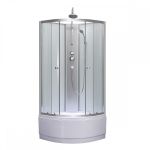 Cabină de duș Leziter Karolino 80x80 cu cadă adâncă, sticlă securizată