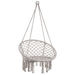 Fotoliu suspendat tip hamac Leziter Cardenas gri, 80x60x120 cm, 180 kg