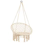 Leziter scaun hamac suspendat Cardenas bej, 80x60x120 cm, 180 kg