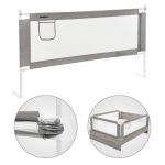 Bară de protecție anti-cădere pentru pat Leziter, 180 cm, pliabilă