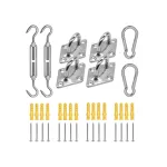 Kit prindere și tensionare velă solară Leziter M6, inox 304, complet