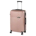 Valiză mare Leziter TraveLux Pro, rigidă ABS, 100 L, 76x50x29 cm, aur roz