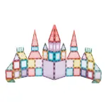 Set de construcții magnetic 66 piese, multicolor, plastic transparent, 3+