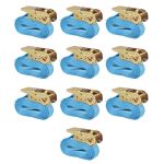 Chingi fixare cu clichet 10 buc, 0,8 tone, 4m x 25mm, albastru GartenMobel Dekor