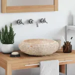 Chiuvetă, crem, 40 x 12 cm, marmură GartenMobel Dekor