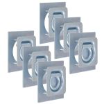 Inele ancorare pentru remorcă 6 buc, oțel galvanizat, 2000 kg GartenMobel Dekor