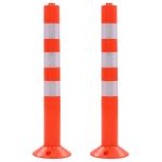 Baliză control trafic, 2 buc., plastic, 75 cm GartenMobel Dekor