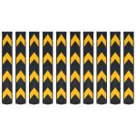 Colțare reflectorizante, 10 buc, cauciuc, 80 cm  GartenMobel Dekor