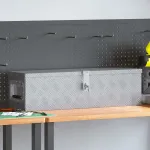 Cutie din aluminiu, 80,5 x 22 x 22 cm, argintiu GartenMobel Dekor