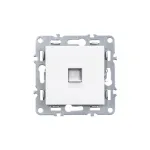 Priză UTP RJ45 Leziter Nova, alb, modul încastrat fără ramă