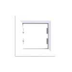 Cadru simplu alb Leziter Nova 83x83 mm pentru modul, margini rotunjite