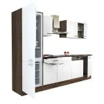 Bucătărie modulară Leziter Yorki 280 cm, stejar Yorki cu fronturi alb satinat