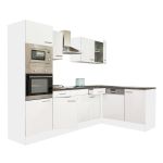 Mobilă de bucătărie modulară Leziter Yorki 280 cm, corp alb, front alb satinat