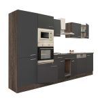 Mobilă de bucătărie Leziter Yorki 340 cm, stejar Yorki și front antracit satinat