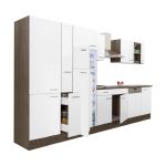 Mobilă de bucătărie modulară Leziter Yorki 370 cm, stejar Yorki și alb satinat