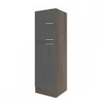 Dulap frigider incorporabil Yorki 60 cm, stejar Yorki si front antracit satinat